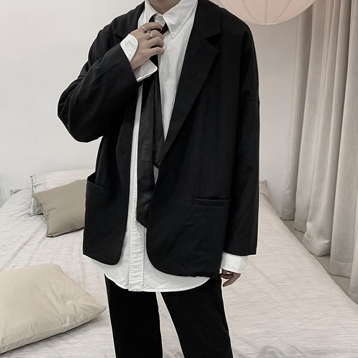 Áo Khoác Blazer Màu Xám Kiểu Dáng Thời Trang Cổ Điển Size M-2Xl Dành Cho Nam
