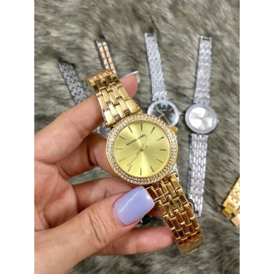Đồng hồ nữ Michael kors MK46 viền đính đá sang trọng đẳng cấp