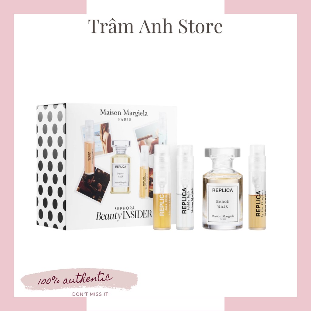 SET NƯỚC HOA REPLICA Beach Walk 4 MÓN - Birthday Gift Maison Margiela Set