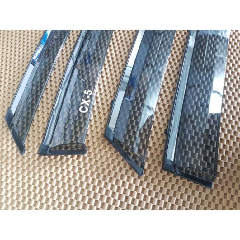 Vè che mưa chỉ mạ crom xe Mazda CX5, CX-5 đời 2018- 2022 Hàng đẹp