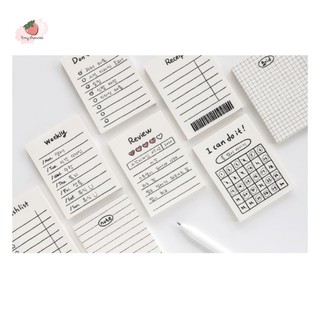 Tệp 80 giấy note basic trắng kiểu hàn