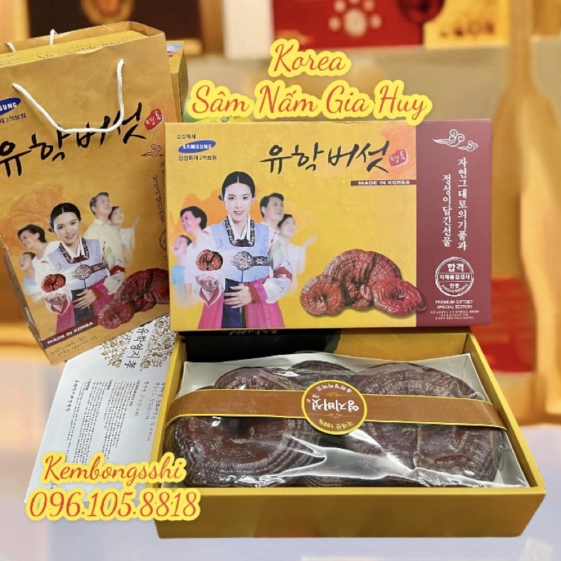 [DATE MỚI] Nấm Linh Chi Đỏ CAO CẤP Hàn Quốc Hộp Giấy Cô Gái