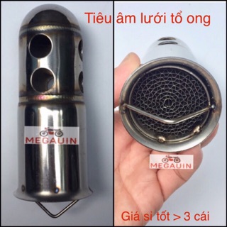 Tiêu âm lưới tổ ong đút trong lon pô độ âm trầm ấm