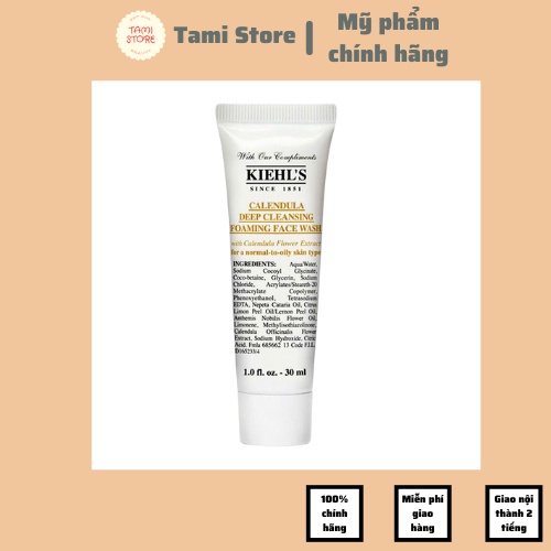 Sữa rửa mặt Kiehl’s hoa cúc mini 30ml chuẩn chính hãng mỹ phẩm Store Tami