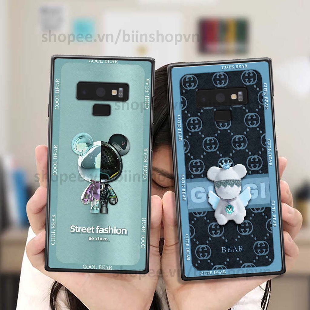 Ốp Samsung Note 9 hình gấu bear brick đẹp độc lạ, thời trang, cá tính