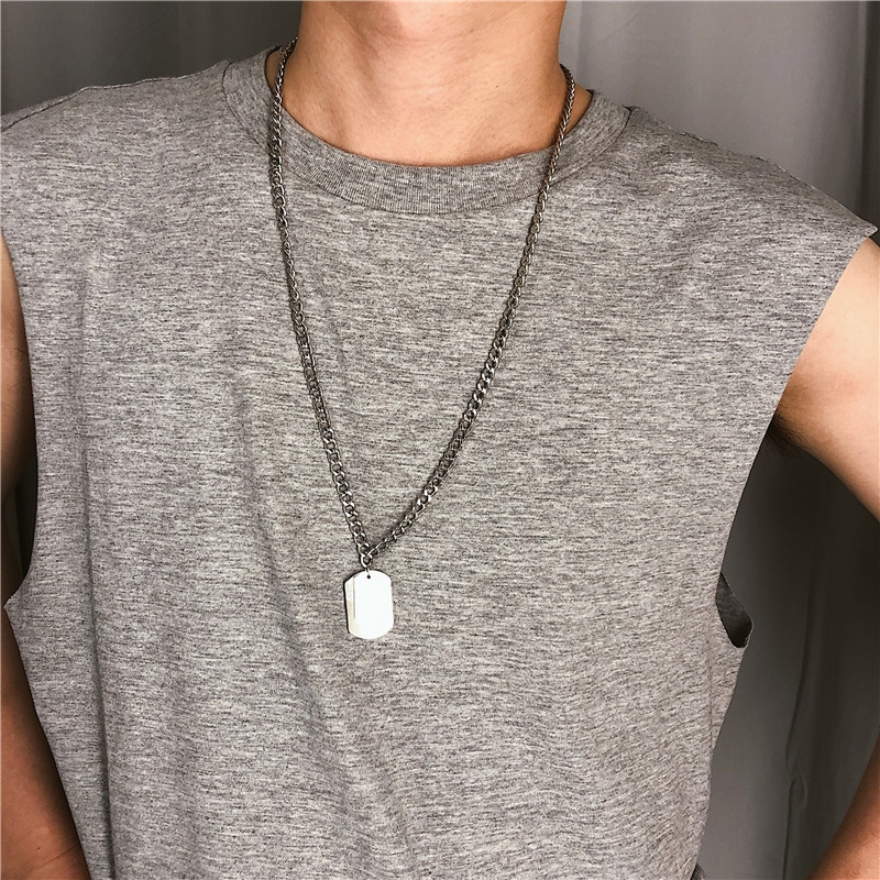 [Mã FASHIONCB232 hoàn tối đa 15K xu đơn 50K] Set 3 Dây Chuyền Hip Hop Unisex geometric Necklace | BigBuy360 - bigbuy360.vn