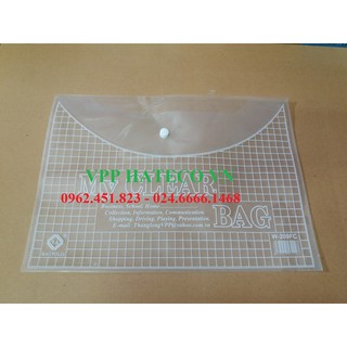 100 chiếc Túi Clearbag khổ F dày - túi cúc - túi khuy - bìa nút - TKF