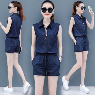 SET DENIM QUẦN SHORT ÁO SÁT NÁCH
