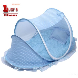 Combo màn nôi có nhạc màu xanh