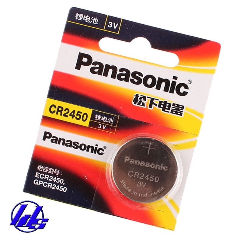 Pin CR2450 Panasonic 3v Lithium chính hãng Vỉ 1 viên - Made in Indonesia