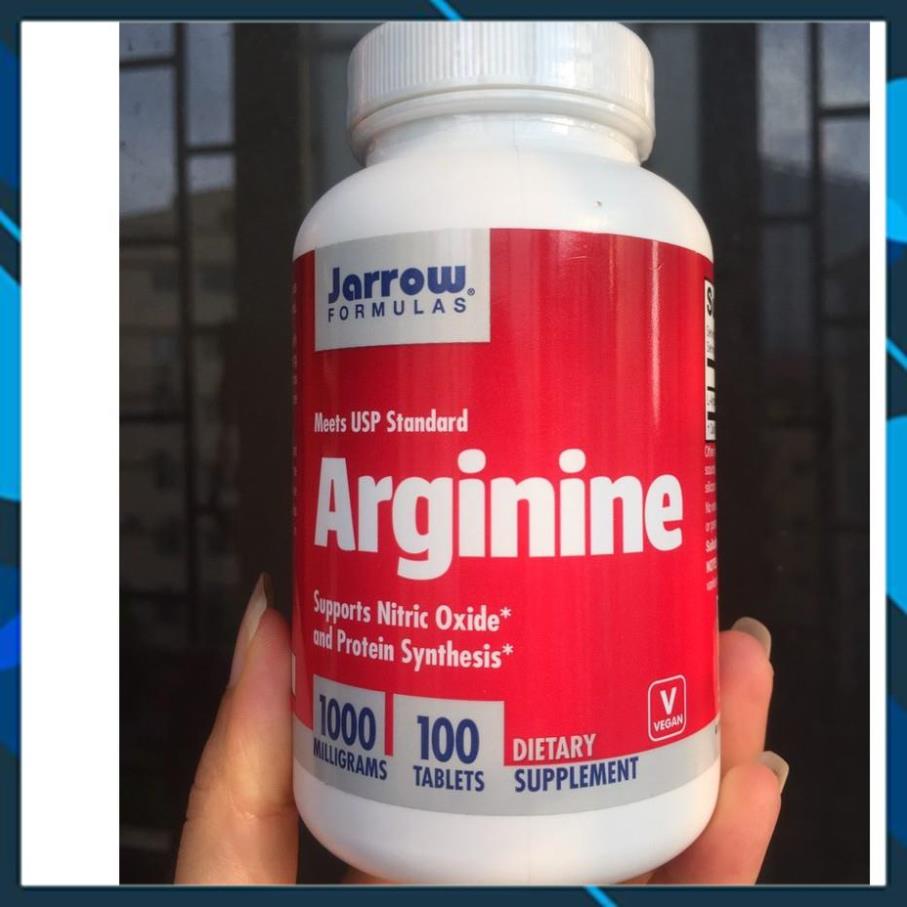 Viên uống Jarrow Arginine 1000mg  của Mỹ  hỗ trợ tăng cường thải độc gan hộp 100 viên