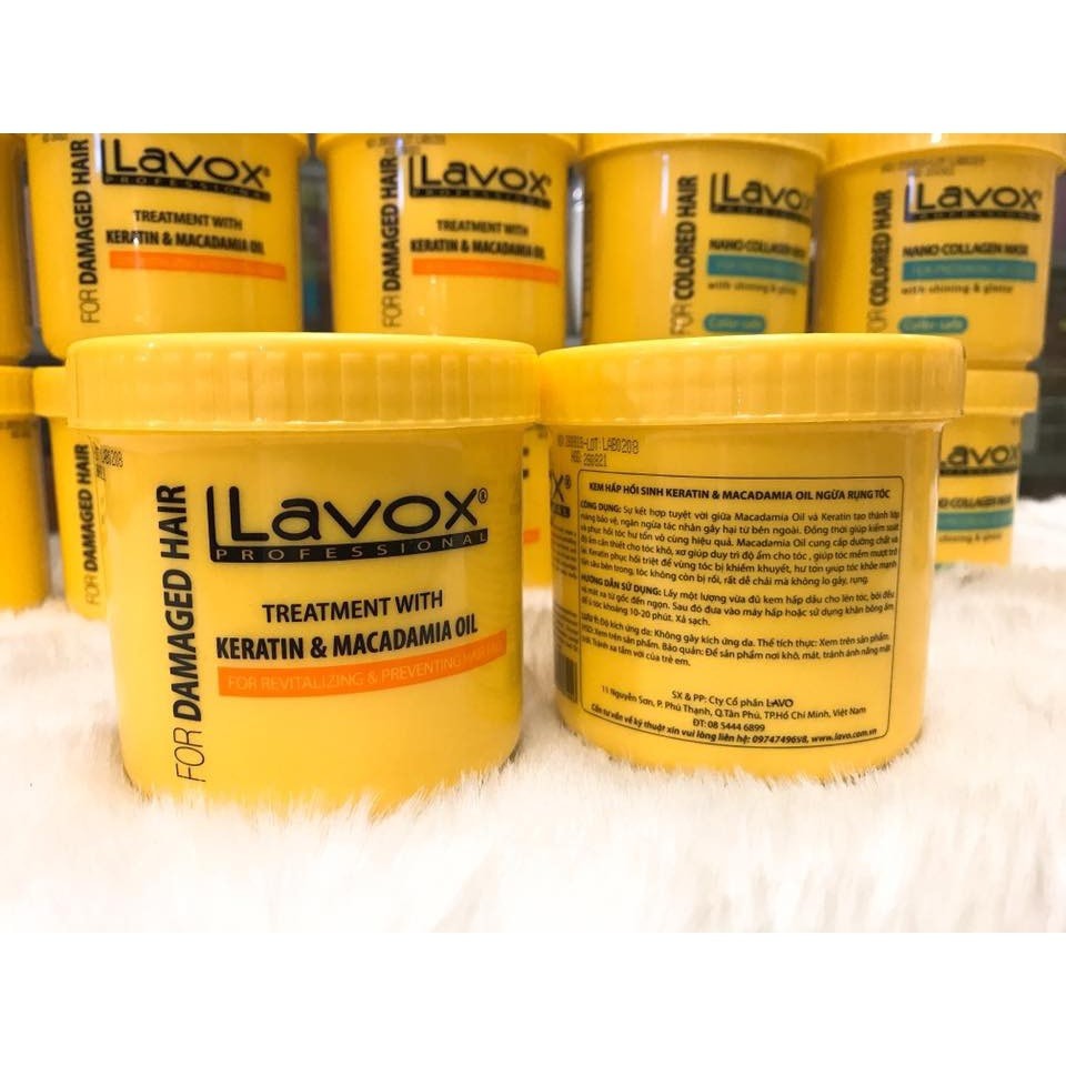 [Chính hãng] Hấp dầu LAVOX phục hồi tóc hư tổn 500ml/1000ml