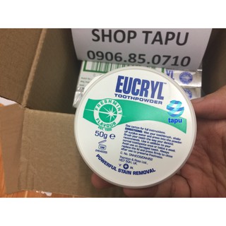 {Chính hãng - Ảnh thật} Bột Tẩy Trắng Răng Eucryl Anh 50g