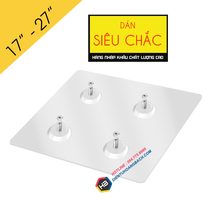 Tấm Dán Siêu Chắc Tạo Ốc VESA - Dùng Cho Màn Hình 17 - 27 Inch Không Có Lỗ Ốc - Lắp Đặt Cùng Giá Treo Màn Hình Máy Tính
