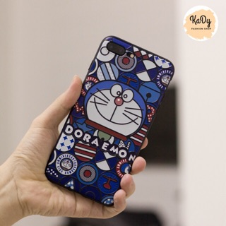 Ốp iphone silicon in nổi doremon xanh dành cho iphone 6/6+/7/7+/8/8+/x
