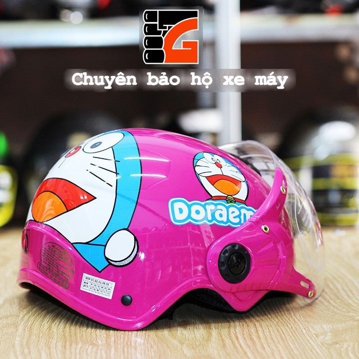 [GIÁ HỦY DIỆT] Nón bảo hiểm trẻ em nửa đầu có kính dành cho bé 3-6 tuổi - V&amp;S Helmet - Nhiều màu