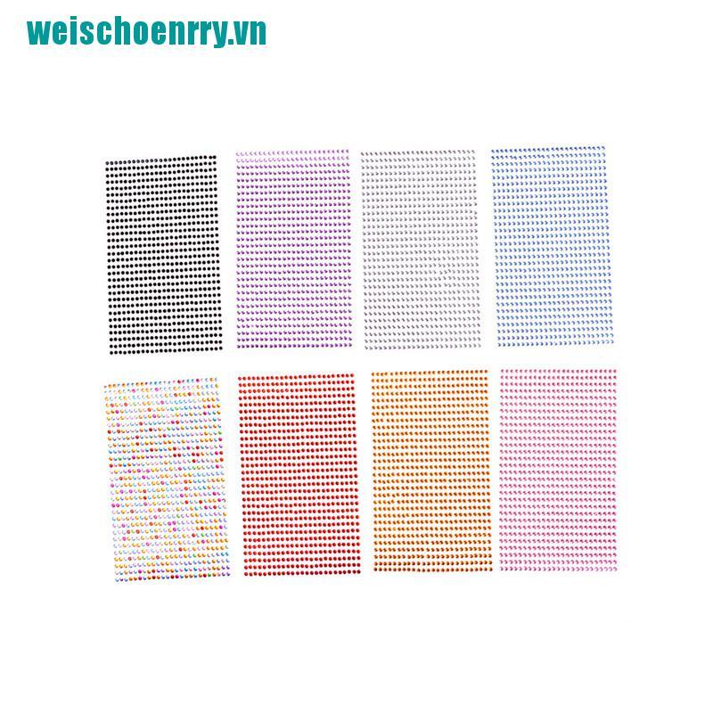 Weis♪Bộ 750 HạT ĐíNh Trang Trí ĐiệN ThoạI / Xe Hơi 3mm