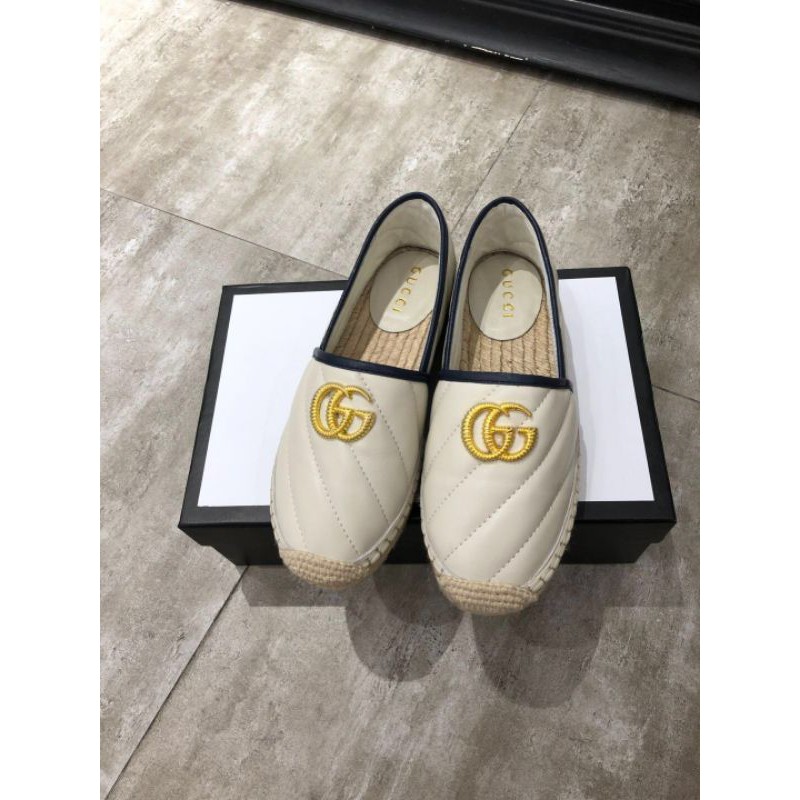 Giày lười đế cói Gucci da siêu đẹp 2021 GC