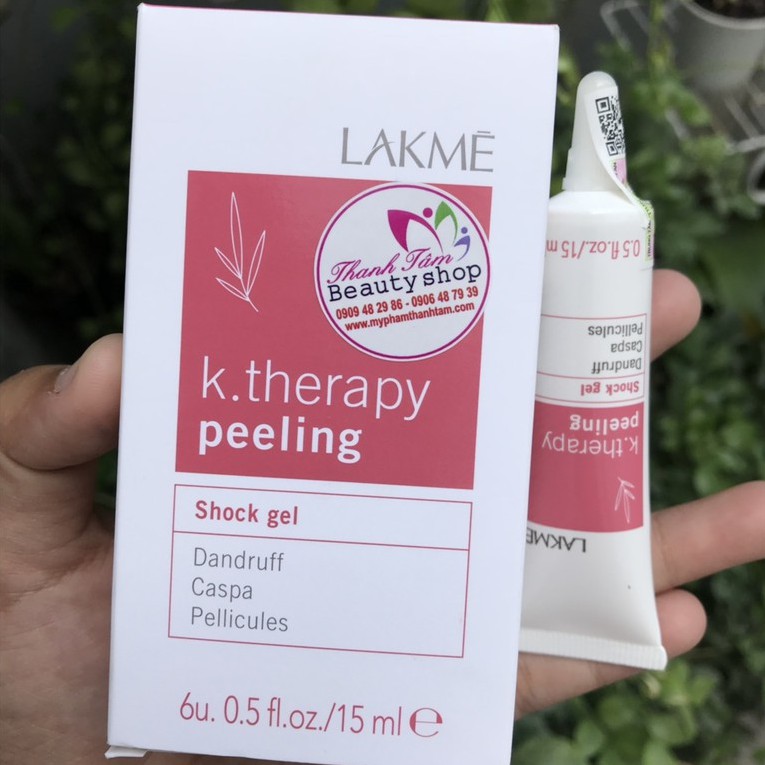 Tinh chất K.Therapy Shock Gel Lakme giảm gàu trước khi gội 15mlx6
