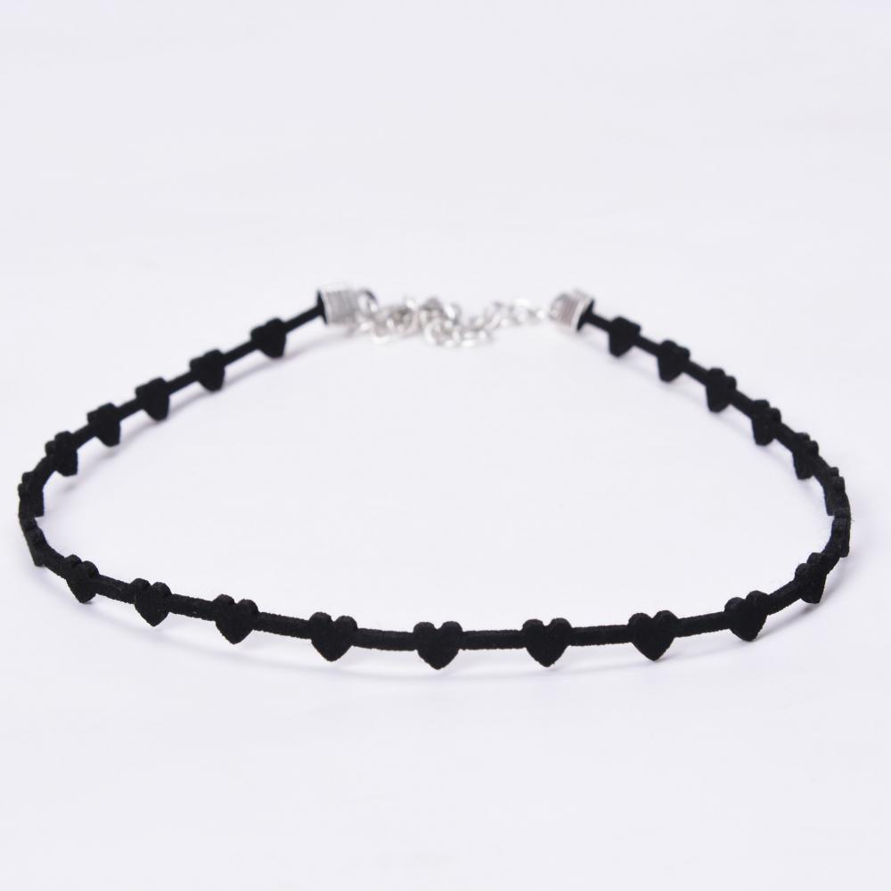 Vòng Cổ choker Ngắn Bằng Nhung Mặt Trái Tim Đơn Giản Thời Trang Quyến Rũ