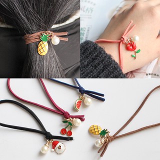 Cột tóc thun trái cây siêu đáng yêu