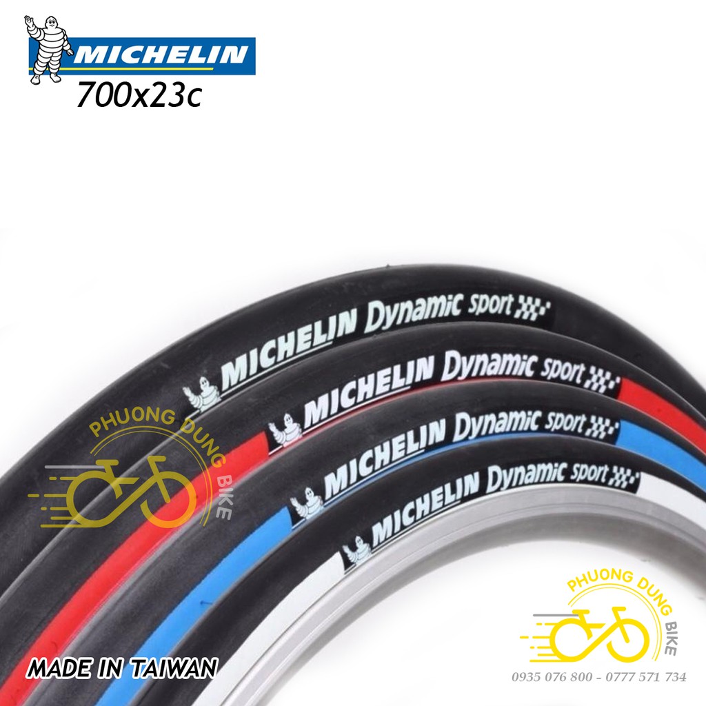 Lốp (Vỏ) trọc xe đạp MICHELIN DYNAMIC SPORT 700x23C / 700x25C / 700x28C - 1 Chiếc