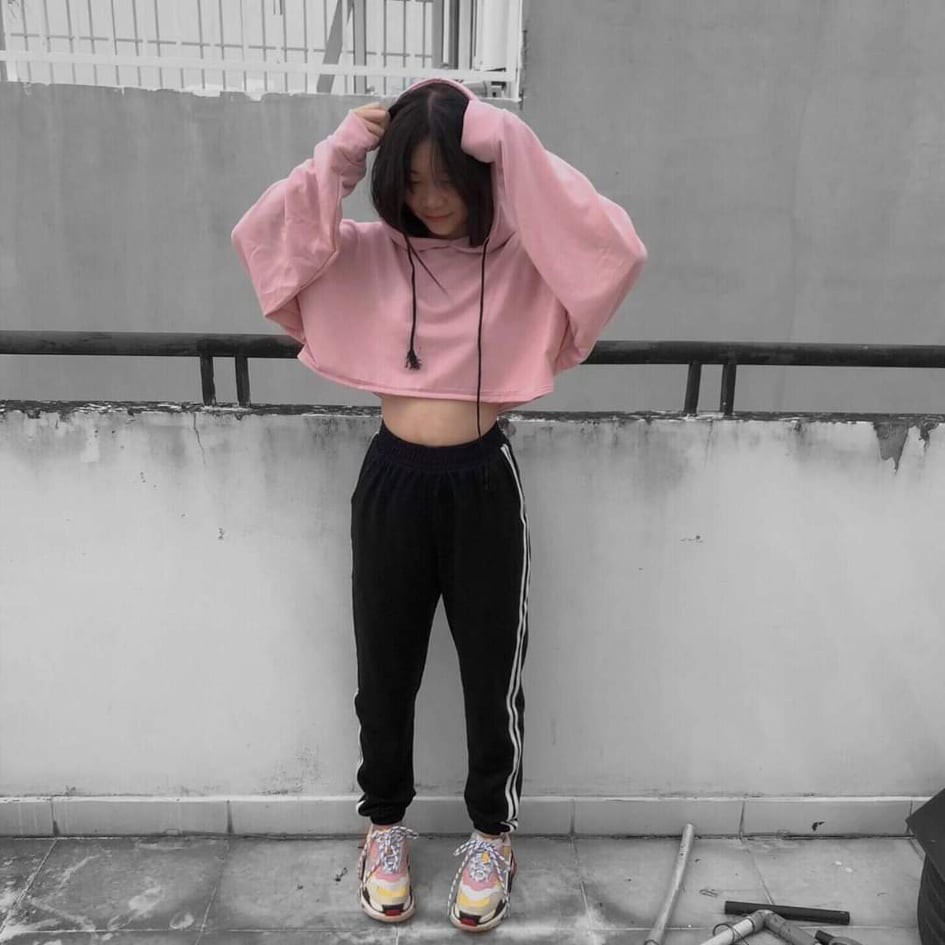 UNISEX - CROPTOP HOODIE - CROPTOP TAY DÀI - CROPTOP ULZZANG