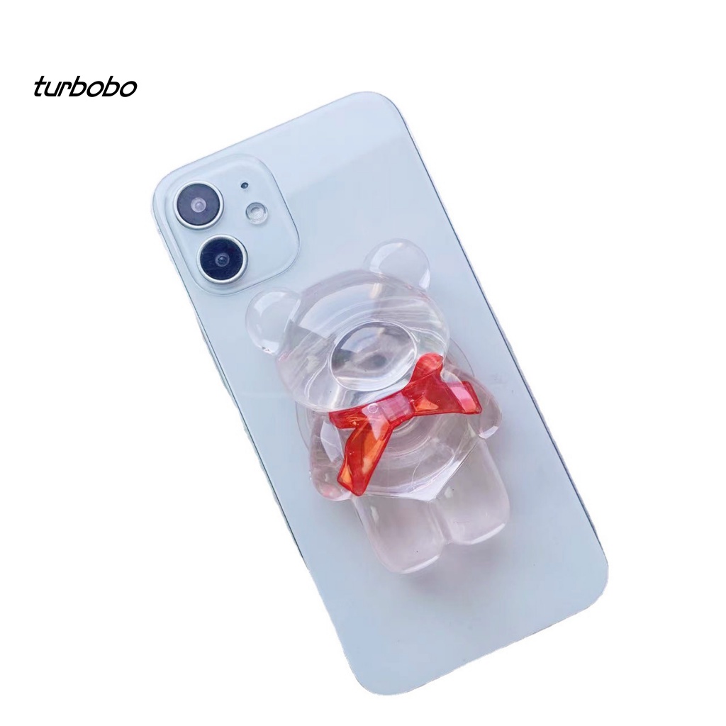 Turbobo Giá Đỡ Điện Thoại Di Động Hình Gấu Hoạt Hình Bền Bỉ Trang Trí Cho Xem TV