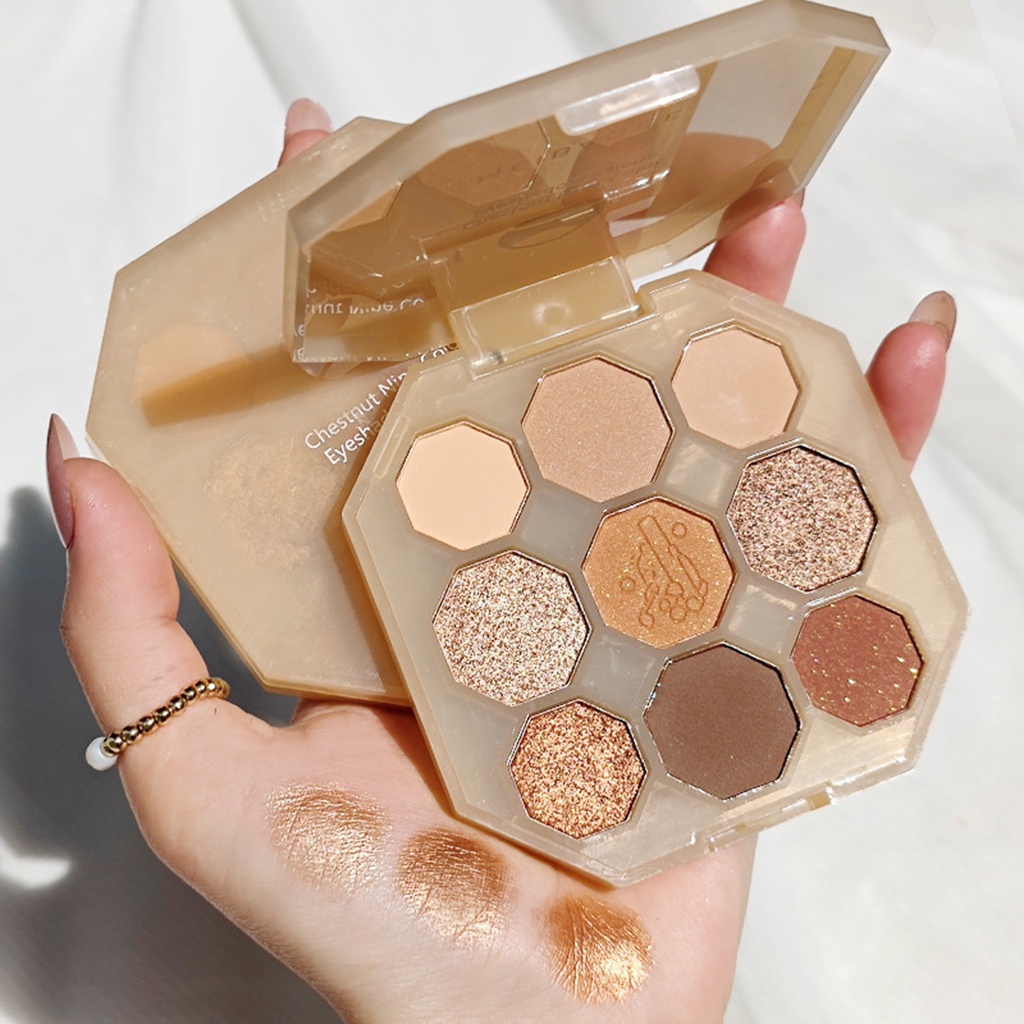 Bảng Phấn Mắt 9g Nhiều Màu Sắc Trọng Lượng Nhẹ Tiện Dụng