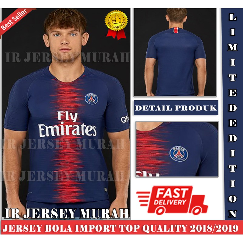 Áo Thun Đá Banh Psg Home 2018 2019 Phiên Bản Giới Hạn