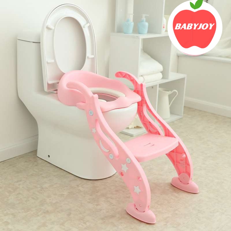 Thang bô đi vệ sinh cho bé - Nắp bồn cầu có thang đi vệ sinh cho bé