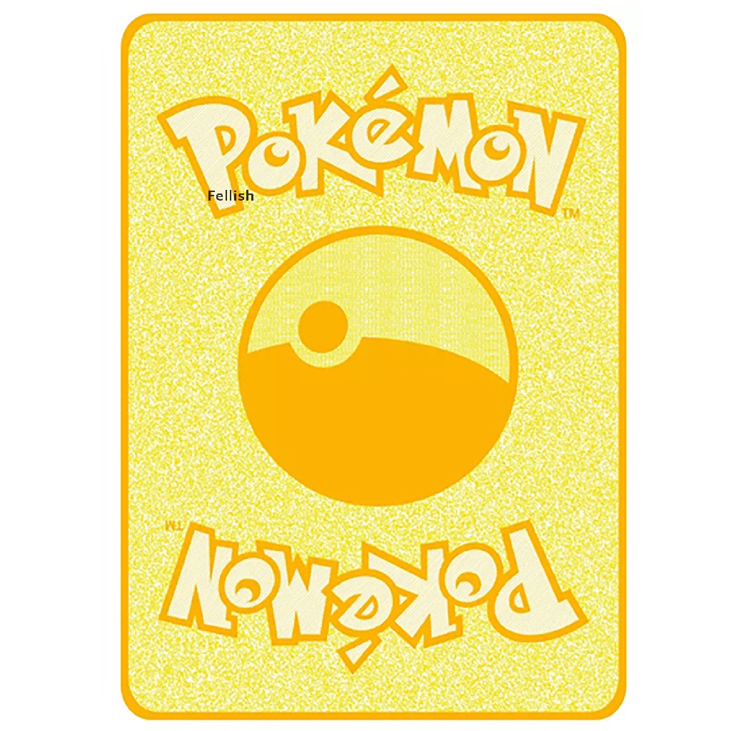 Set 4 thẻ bài Pokemon mạ vàng siêu mỏng Vmax