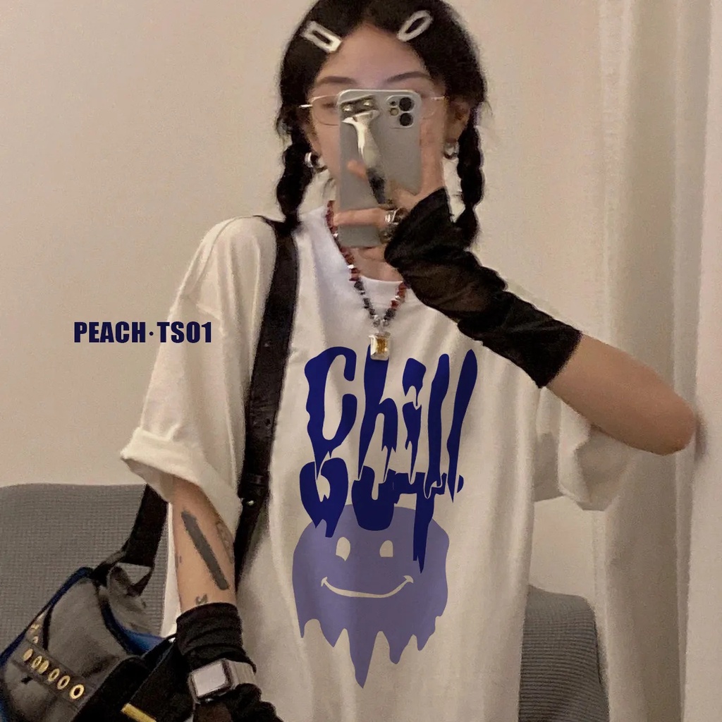 NRVP Áo Thun 100% Cotton Dáng Rộng Thời Trang Hàn Quốc Cho Nữ