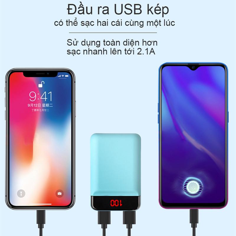 Sạc dự phòng điện 2A Di động Mini 8000mAh Màn hình LED [CDB100001]