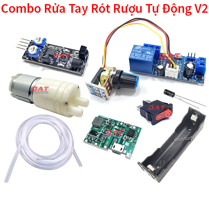 Combo Chế Bộ Rửa Tay Tự Động V2