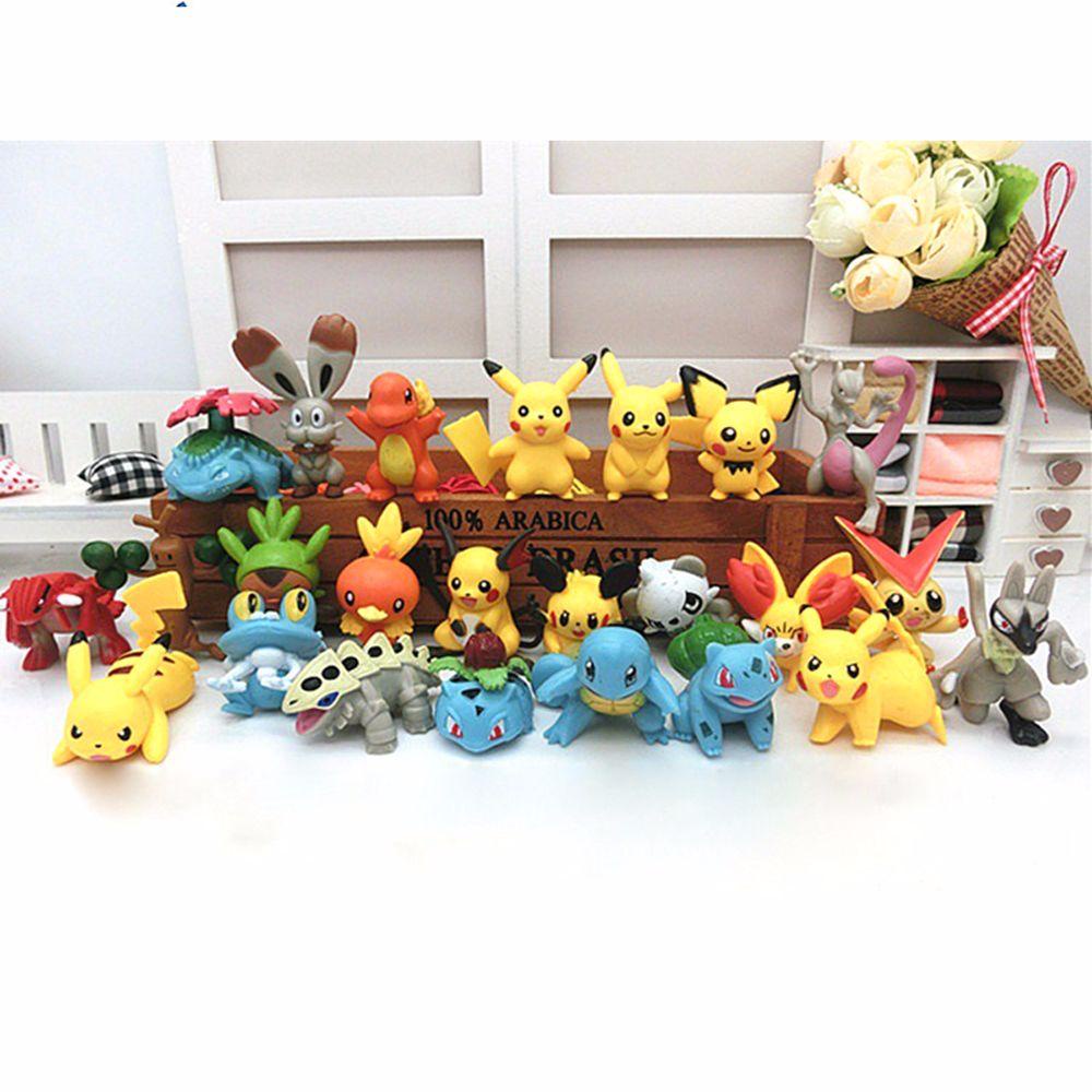 Set 24 Mô Hình Nhân Vật Pikachu Kích Thước 4-5cm