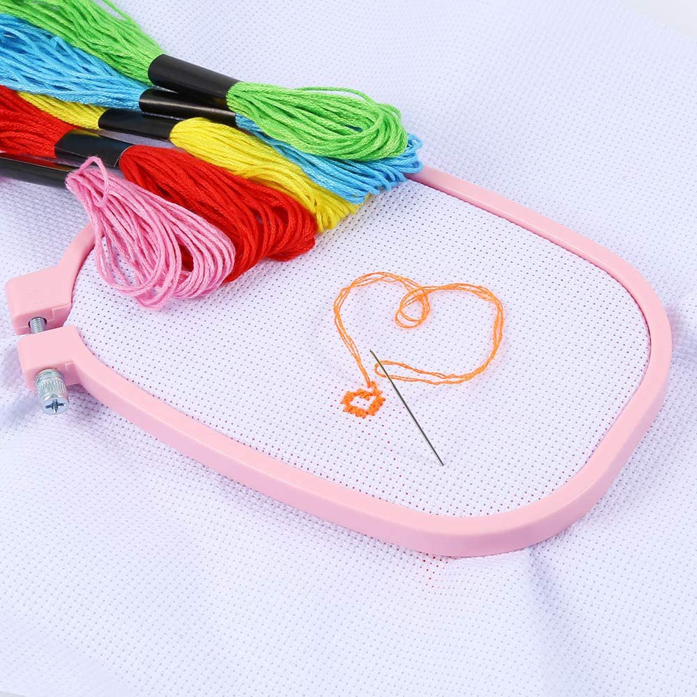 Khung Thêu Bằng Nhựa Hình Vuông Tùy Chỉnh Tiện Dụng Diy