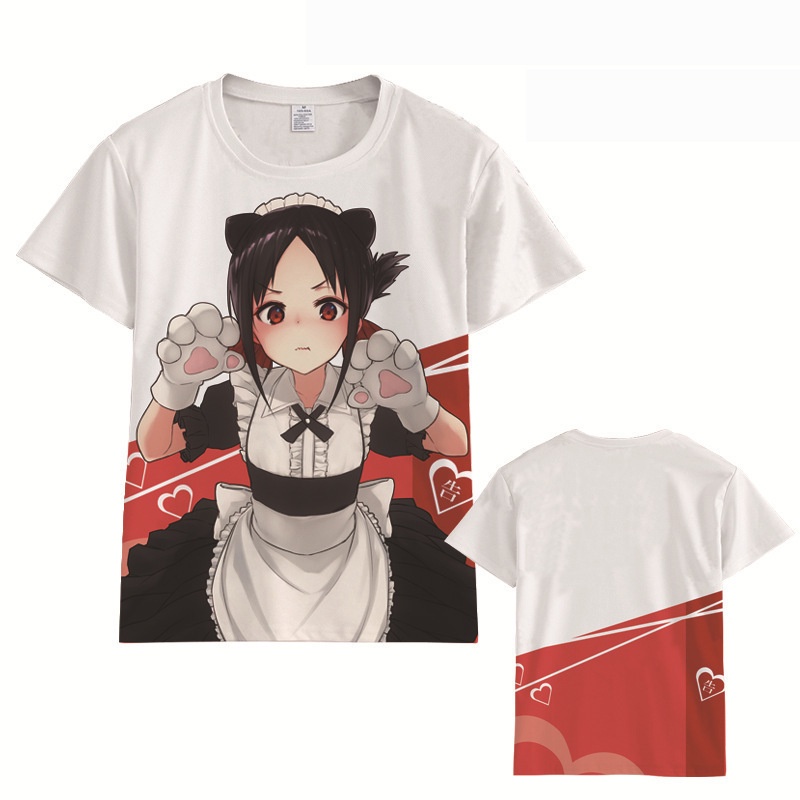 Áo Thun Ngắn Tay In Hình Anime Miss Kaguya Wants Me Confession Cá Tính