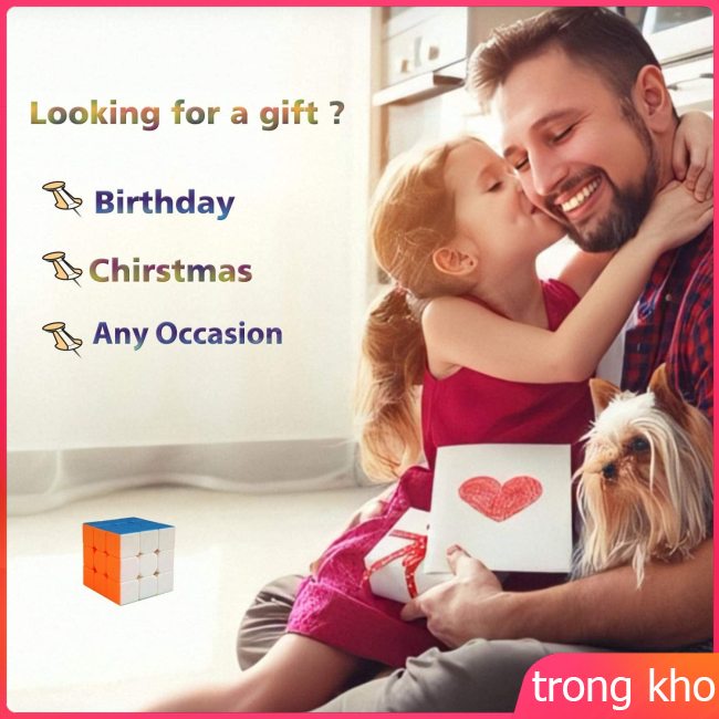 Khối rubik 3x3x3 35mm đồ chơi rèn luyện trí não cho bé