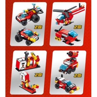Xe cứu hỏa biến hình robot 12in1