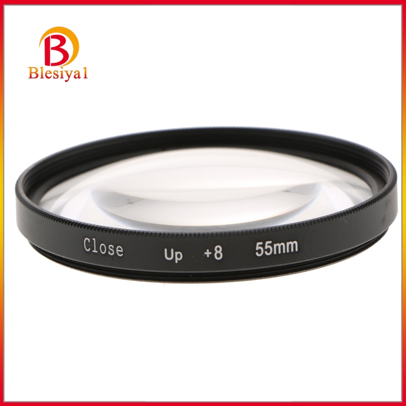 [BLESIYA1]Close Up (+8) Macro Filter Lens for   Canon Sony DSLR Cameras 55mm