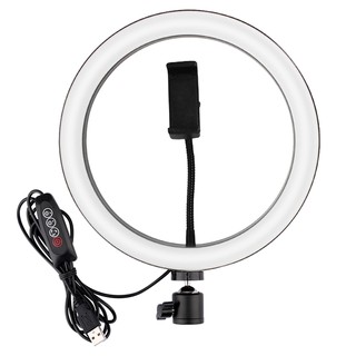 Đèn Led Tròn Gắn Điện Thoại Hỗ Trợ Chụp Ảnh Selfie