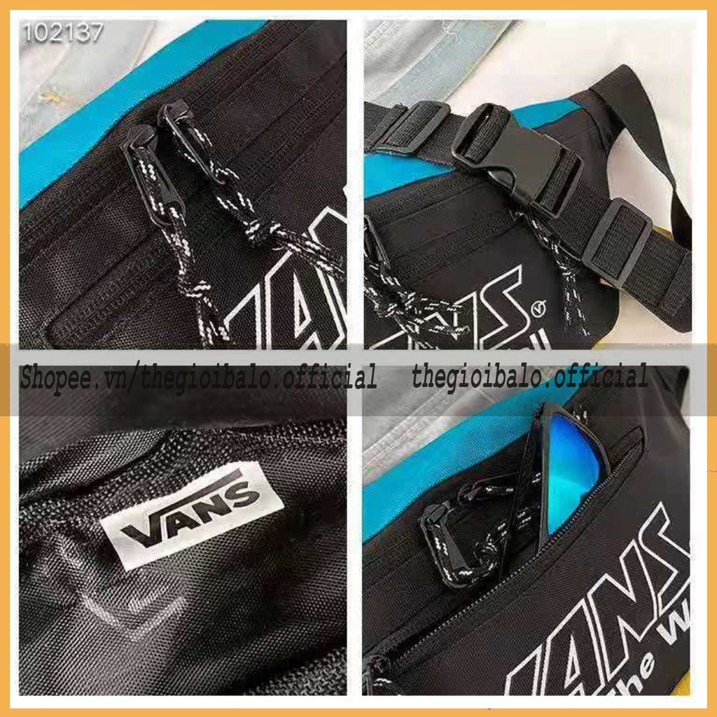 Túi Đeo Chéo Vans, Túi Vans Bao tử 2 màu Đen, Đỏ Waist Bags Bape VN | Túi thời trang Nam Nữ Unisex