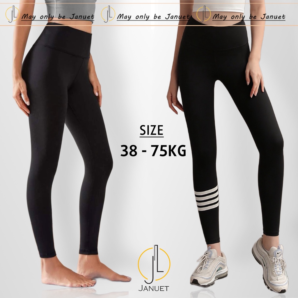 Quần legging nữ cạp cao Januet Spandex che khuyết điểm chất vải đẹp co giãn mát mịn