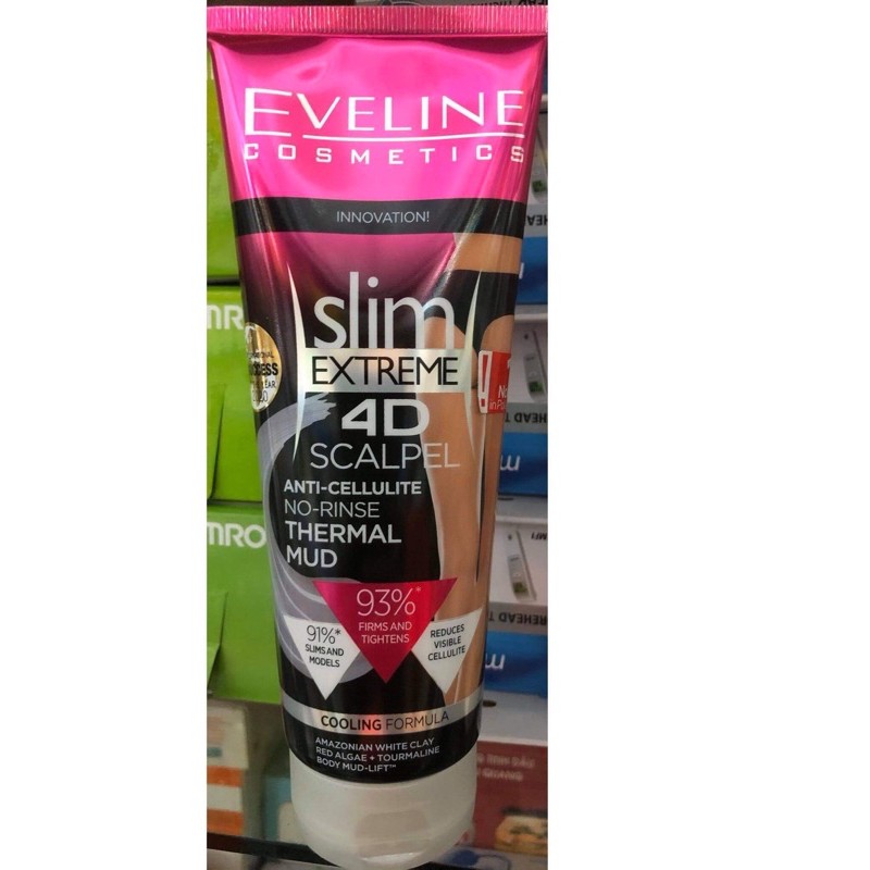 Gel tan mỡ lạnh slim extreme 4D không nhờn eveline cosmetics 250ml poland Ba Lan (gel lạnh bôi giảm cân )