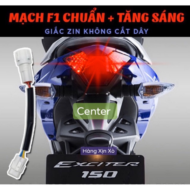 Mạch chớp f1 nhấp nháy đèn phanh hậu cho xe Exciter 150 yamaha xịn Center 2019 New