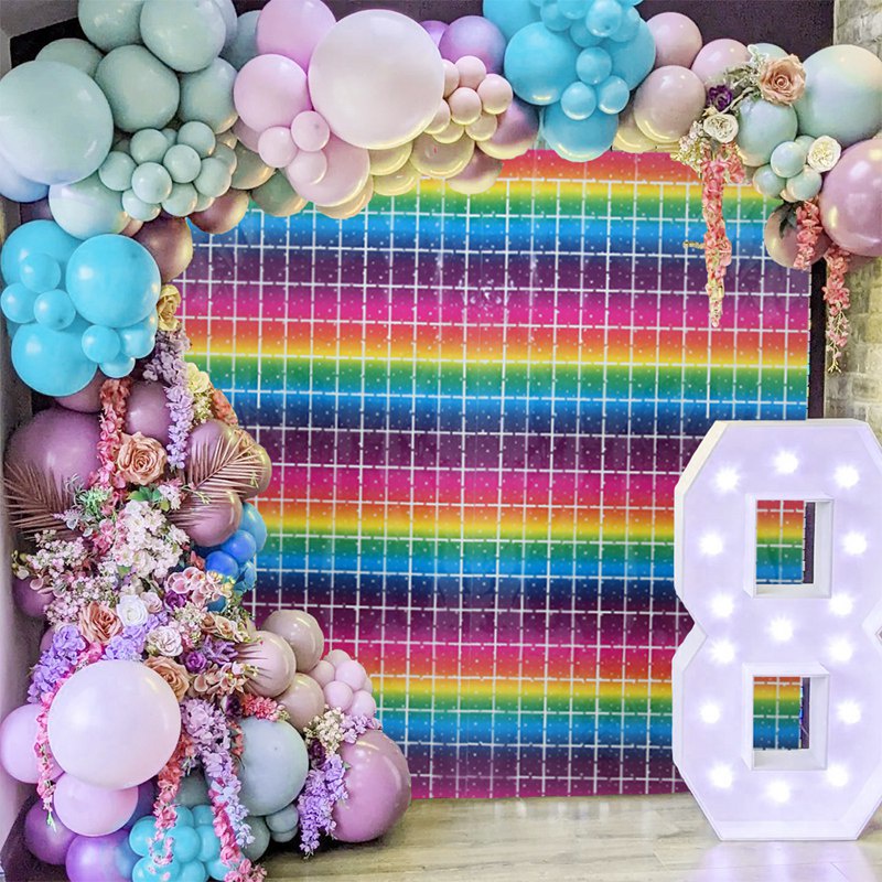 Rèm Kim Tuyến Lấp Lánh Kích Thước 1x2M Trang Trí Tiệc Sinh Nhật/Đám Cưới