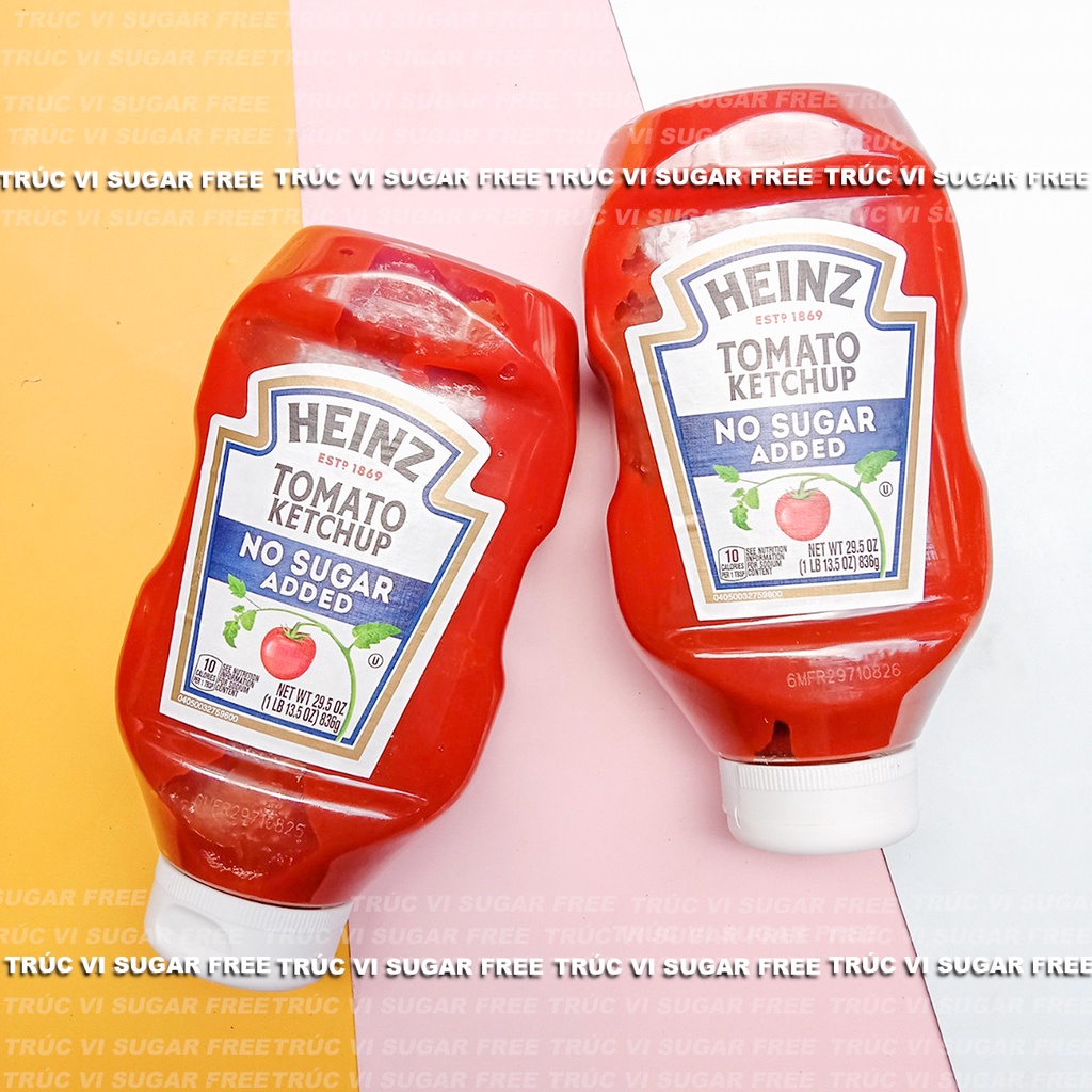 ( Size lớn) Tương cà - Ketchup Heinz không đường ít calo( eat clean, keto, ăn kiêng, tiểu đường)