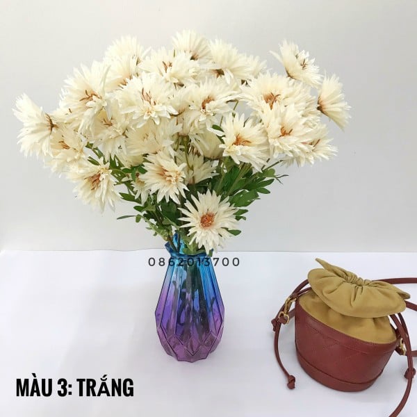 Hoa giả - Hoa Cúc kim cương Havi 65cm trang trí đẹp, đơn giản, nhẹ nhàng