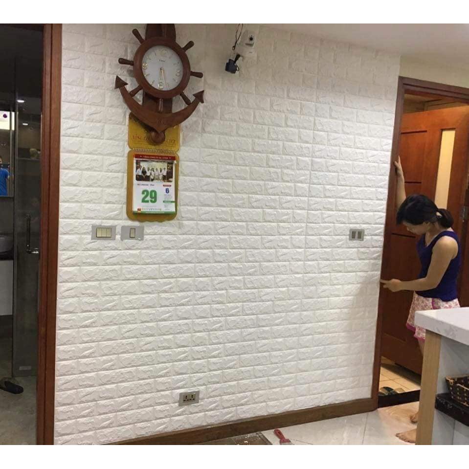 ❗️❗️Xốp dán tường 3D giả gạch cách âm, chống ẩm mốc  💥💥...... ➡ Xốp 3D dán tường giả gạch Hàn Quốc cực đẹp có